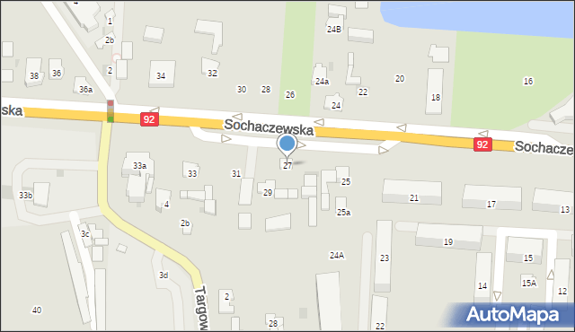 Błonie, Sochaczewska, 27, mapa Błonie