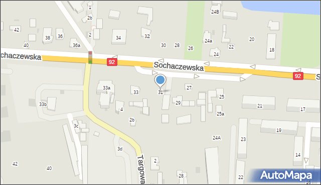 Błonie, Sochaczewska, 31, mapa Błonie