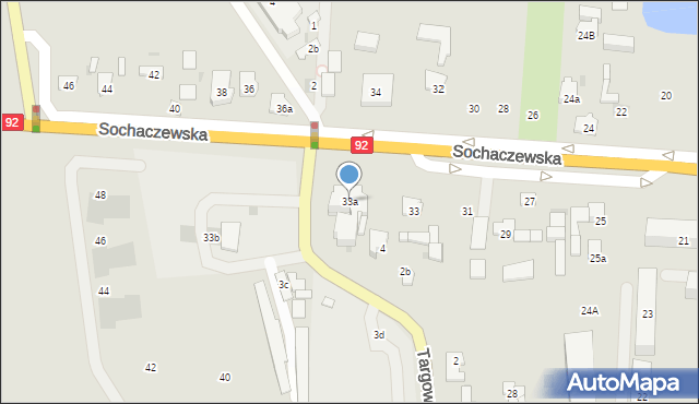 Błonie, Sochaczewska, 33a, mapa Błonie