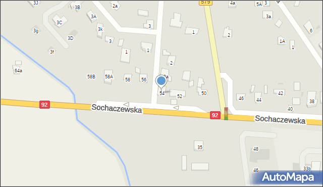 Błonie, Sochaczewska, 54, mapa Błonie