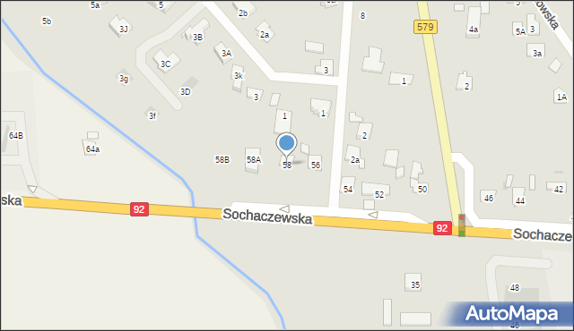 Błonie, Sochaczewska, 58, mapa Błonie