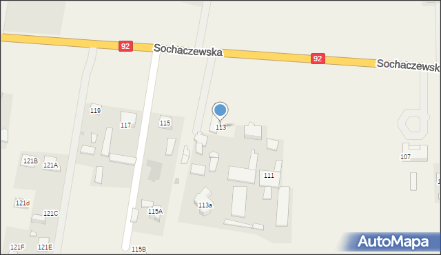 Błonie-Wieś, Sochaczewska, 113, mapa Błonie-Wieś