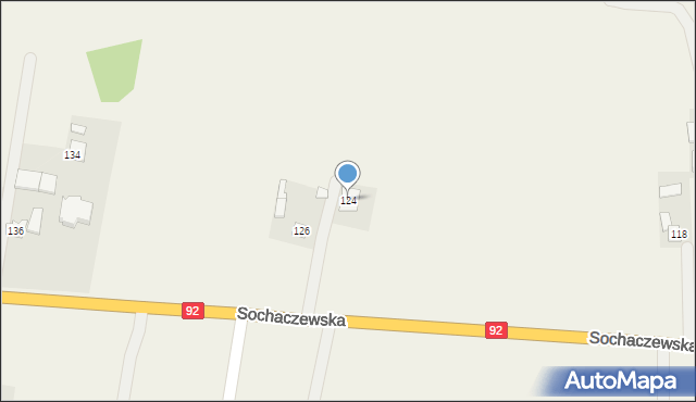 Błonie-Wieś, Sochaczewska, 124, mapa Błonie-Wieś