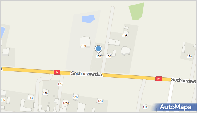 Błonie-Wieś, Sochaczewska, 138, mapa Błonie-Wieś