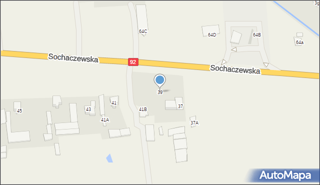 Błonie-Wieś, Sochaczewska, 39, mapa Błonie-Wieś