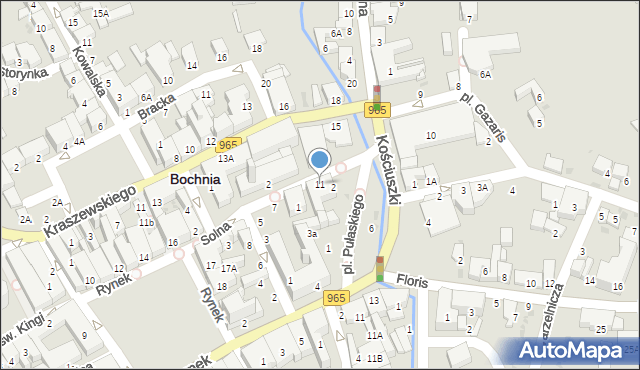 Bochnia, Solna, 11, mapa Bochni