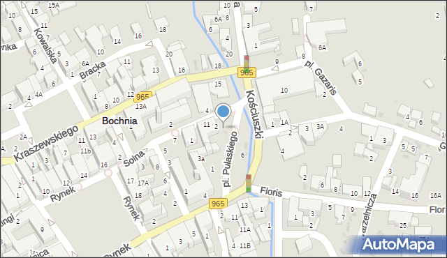 Bochnia, Solna, 13, mapa Bochni