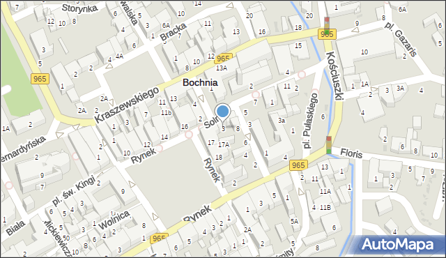 Bochnia, Solna, 3, mapa Bochni