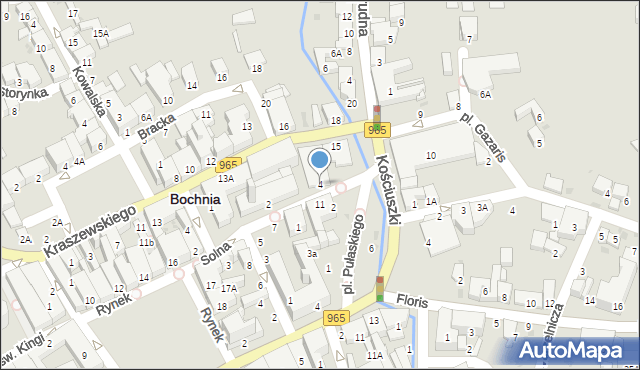 Bochnia, Solna, 4, mapa Bochni