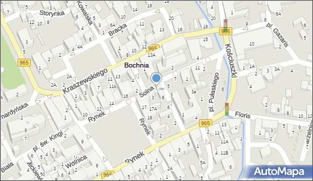 Bochnia, Solna, 5, mapa Bochni