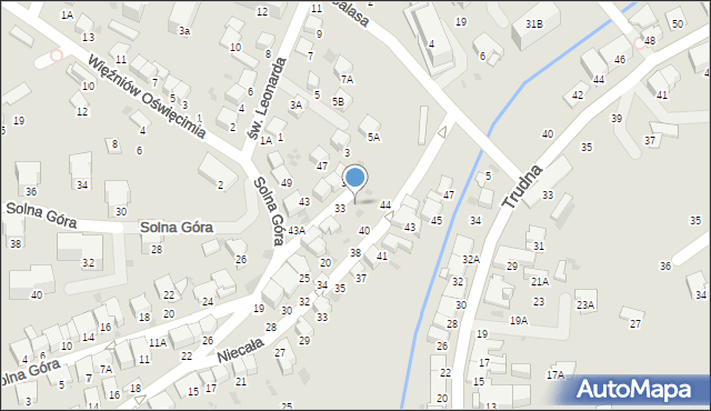 Bochnia, Solna Góra, 35, mapa Bochni