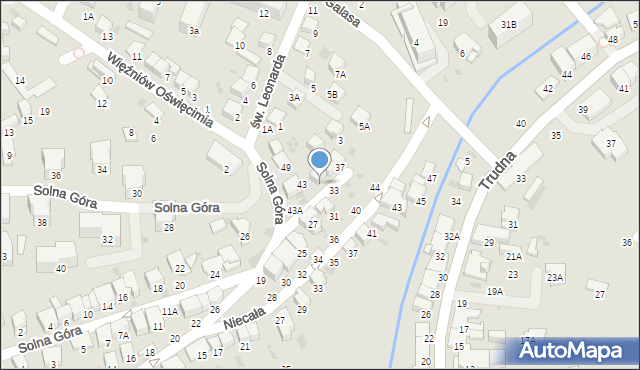 Bochnia, Solna Góra, 41, mapa Bochni