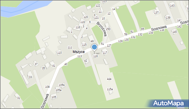 Borowa, Sosnowa, 44, mapa Borowa