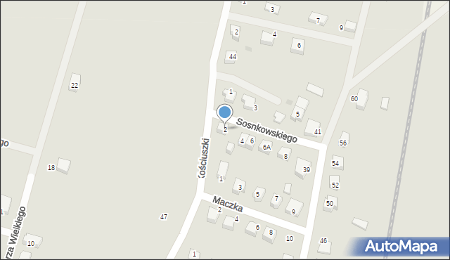 Brusy, Sosnkowskiego Kazimierza, gen., 2, mapa Brusy