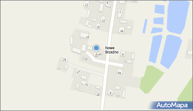 Brzeźno, Sosnowa, 21, mapa Brzeźno