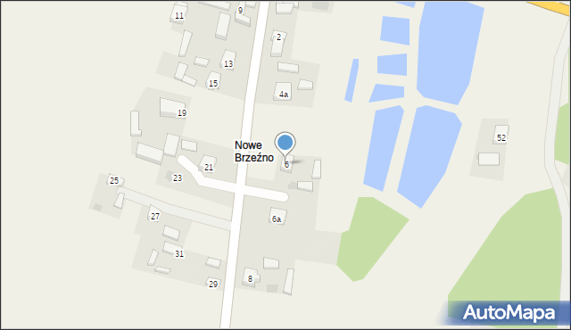 Brzeźno, Sosnowa, 6, mapa Brzeźno