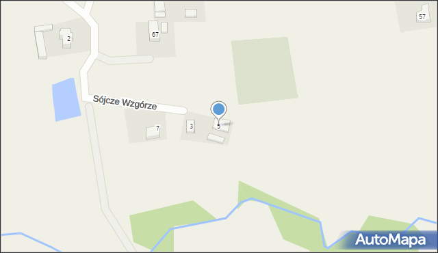 Buszkowy, Sójcze Wzgórze, 5, mapa Buszkowy