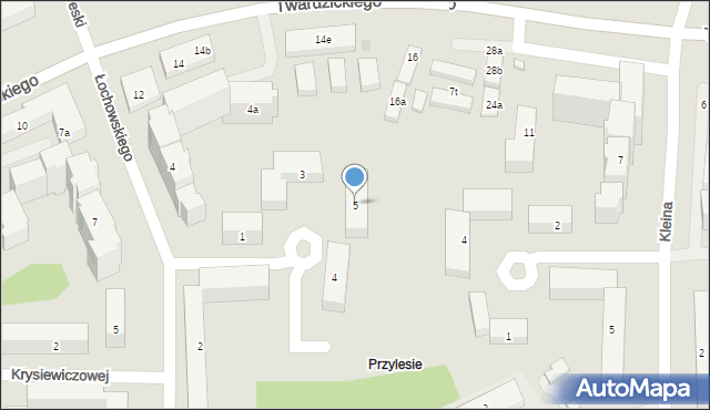 Bydgoszcz, Sosnowskiego Ludwika, 5, mapa Bydgoszczy