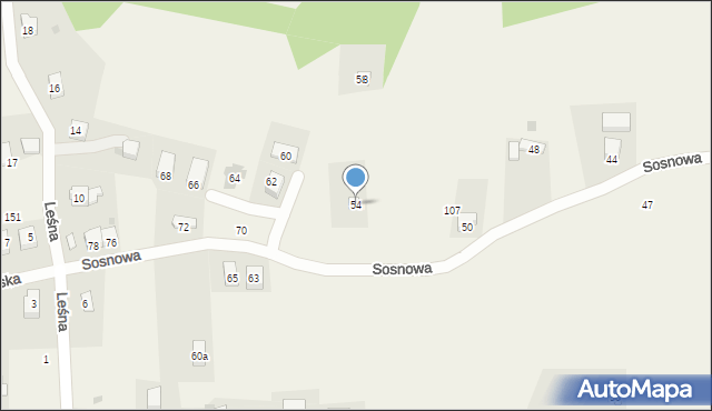 Chorowice, Sosnowa, 54, mapa Chorowice