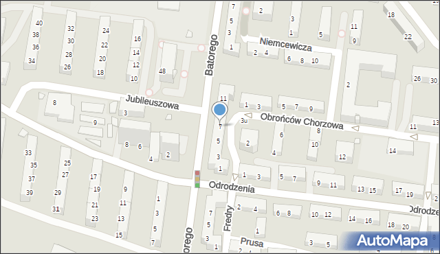 Chorzów, Solskiego Ludwika, 7, mapa Chorzów