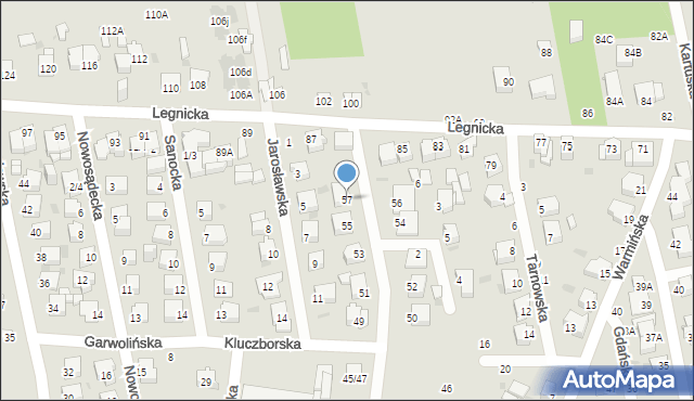 Częstochowa, Sosnowiecka, 57, mapa Częstochowy