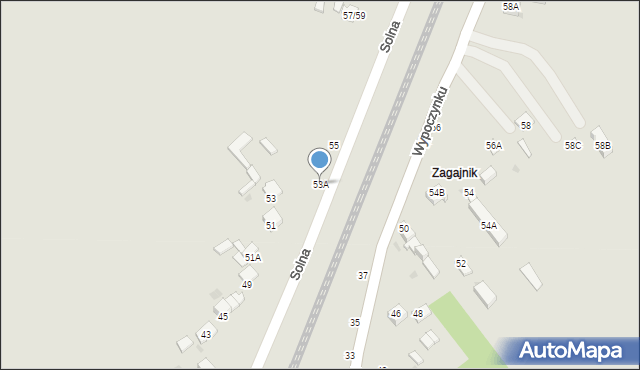 Częstochowa, Solna, 53A, mapa Częstochowy