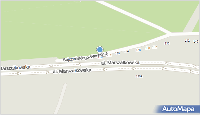 Częstochowa, Sojczyńskiego-Warszyca Stanisława, 110, mapa Częstochowy