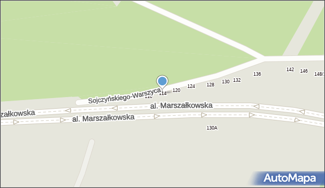 Częstochowa, Sojczyńskiego-Warszyca Stanisława, 114, mapa Częstochowy