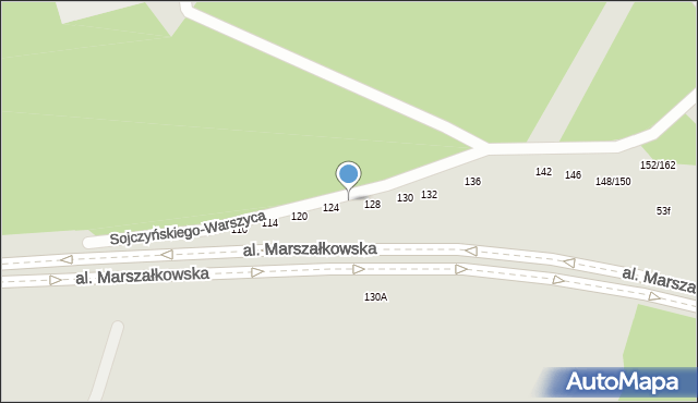 Częstochowa, Sojczyńskiego-Warszyca Stanisława, 126, mapa Częstochowy