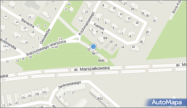 Częstochowa, Sojczyńskiego-Warszyca Stanisława, 54, mapa Częstochowy