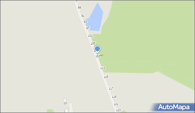 Częstochowa, Sokola, 111, mapa Częstochowy