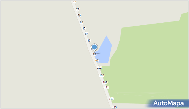 Częstochowa, Sokola, 93, mapa Częstochowy