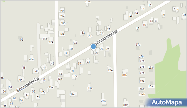 Dąbrowa Górnicza, Sosnowiecka, 31, mapa Dąbrowa Górnicza