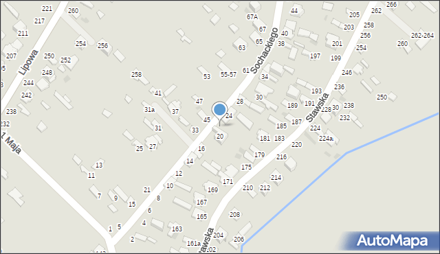 Dęblin, Sochackiego Augusta, dr., 22, mapa Dęblin