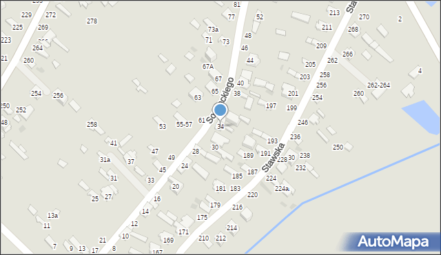 Dęblin, Sochackiego Augusta, dr., 34, mapa Dęblin