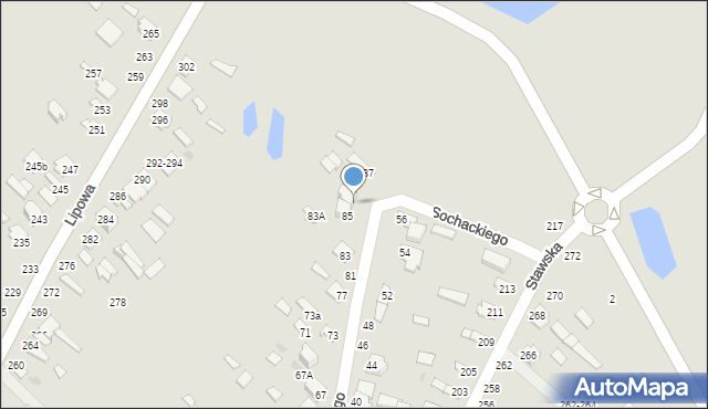 Dęblin, Sochackiego Augusta, dr., 85a, mapa Dęblin