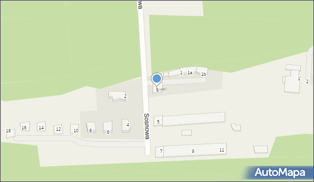 Droszków, Sosnowa, 3, mapa Droszków