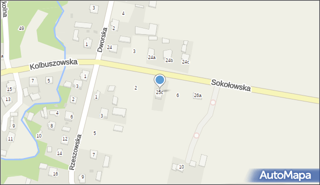 Dzikowiec, Sokołowska, 4, mapa Dzikowiec