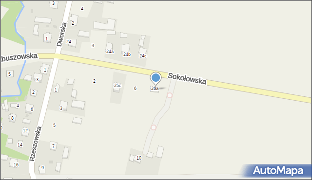 Dzikowiec, Sokołowska, 8, mapa Dzikowiec