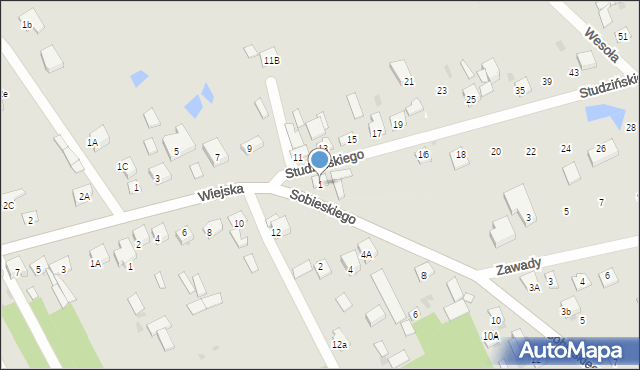 Garwolin, Sobieskiego, 1, mapa Garwolin