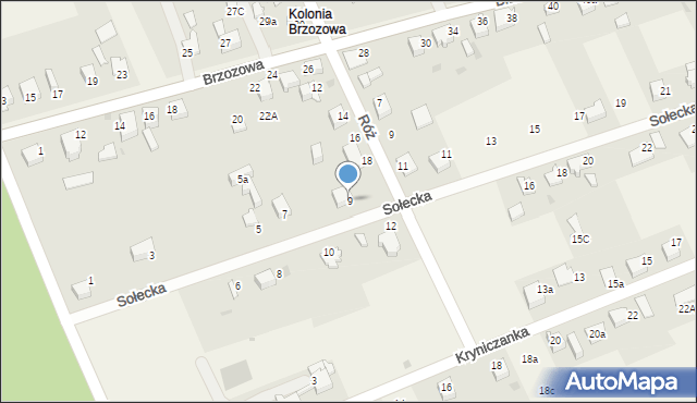 Goczałkowice-Zdrój, Sołecka, 9, mapa Goczałkowice-Zdrój