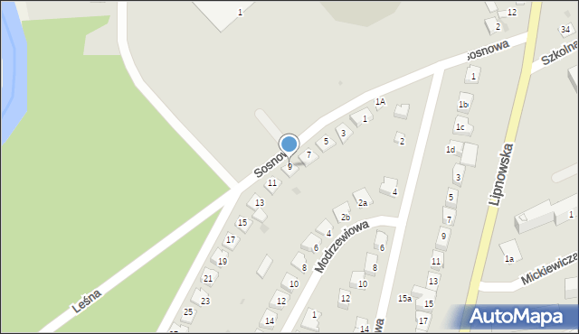 Golub-Dobrzyń, Sosnowa, 9, mapa Golub-Dobrzyń