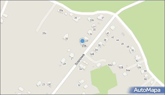 Gorlice, Sosnowa, 29a, mapa Gorlic