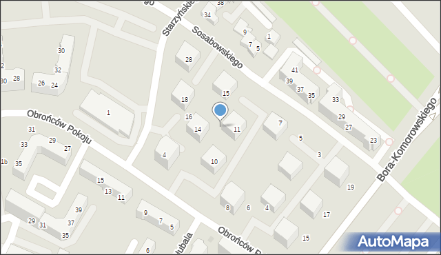 Gorzów Wielkopolski, Sosabowskiego Stanisława Franciszka, gen., 11, mapa Gorzów Wielkopolski