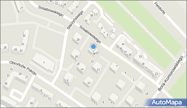 Gorzów Wielkopolski, Sosabowskiego Stanisława Franciszka, gen., 15, mapa Gorzów Wielkopolski