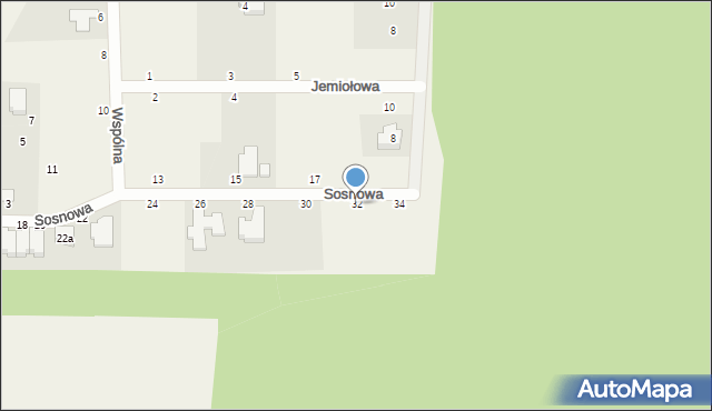 Gościeradz, Sosnowa, 32, mapa Gościeradz