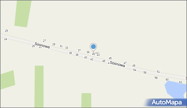 Grębiszew, Sosnowa, 41, mapa Grębiszew