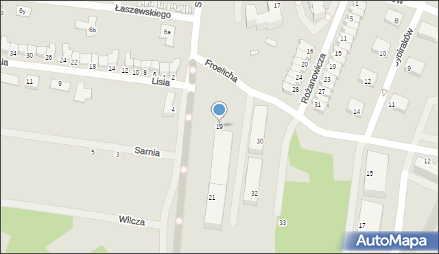 Grudziądz, Sosnkowskiego Kazimierza, gen., 19, mapa Grudziądza