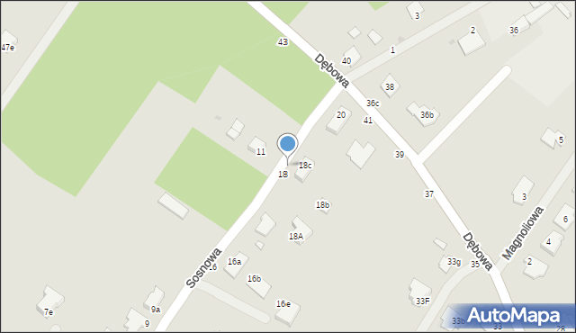 Grudziądz, Sosnowa, 20, mapa Grudziądza