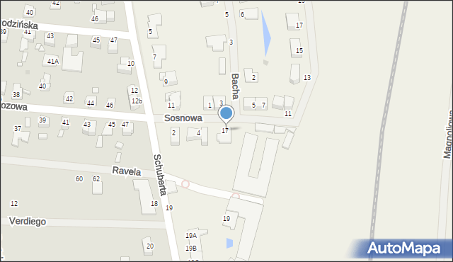 Iwiny, Sosnowa, 6, mapa Iwiny